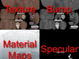 orso grizzly Modello 3D