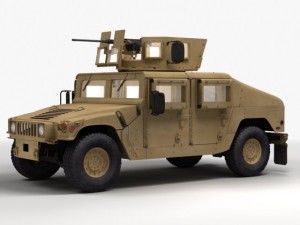 Hmmwv military humvee Modèle 3D