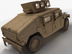 Hmmwv military humvee Modèle 3D