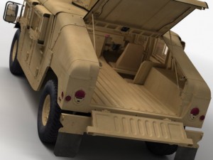 Hmmwv military humvee Modèle 3D