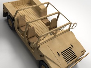 Hmmwv military humvee Modèle 3D