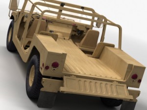 Hmmwv military humvee Modèle 3D