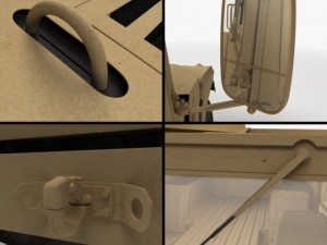 Hmmwv military humvee Modèle 3D