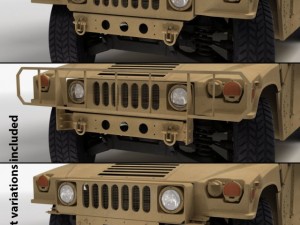 Hmmwv military humvee Modèle 3D