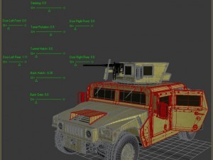 Hmmwv military humvee Modèle 3D