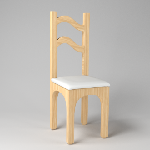 chair wave design 3D-Modell .c4d .max .obj .3ds .fbx .stl .blend 