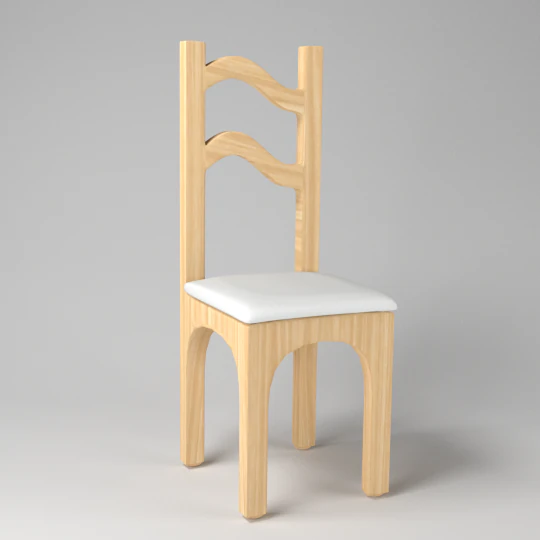 chair wave design 3D Model .c4d .max .obj .3ds .fbx .stl .blend 