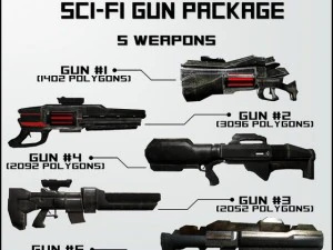 pakiet science-fiction Model 3D