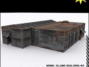 빈민가 건물 컬렉션 3D 모델