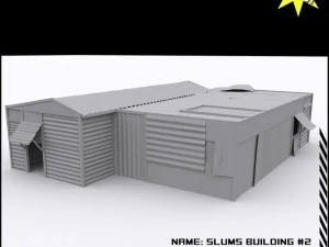 빈민가 건물 컬렉션 3D 모델