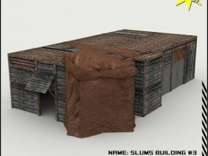 빈민가 건물 컬렉션 3D 모델