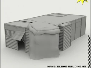 빈민가 건물 컬렉션 3D 모델