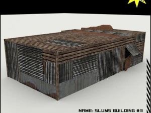빈민가 건물 컬렉션 3D 모델