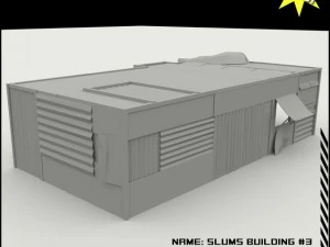 빈민가 건물 컬렉션 3D 모델