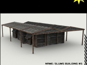 slums building collection 3D 模型