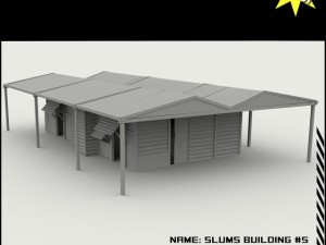 slums building collection 3D 模型