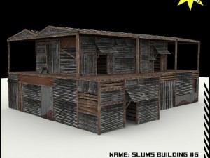 slums building collection 3D 模型