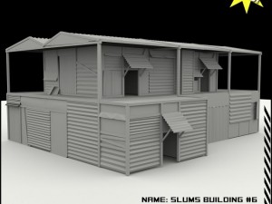 slums building collection 3D 模型