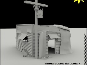 slums building collection 3D 模型