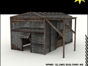 빈민가 건물 컬렉션 3D 모델