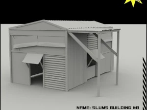 빈민가 건물 컬렉션 3D 모델