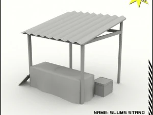 빈민가 건물 컬렉션 3D 모델