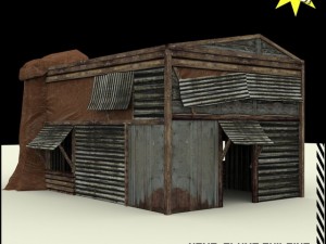 slums building 1 Modelo 3D