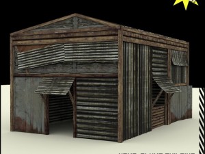 slums building 1 3D 모델