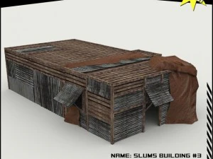bangunan kumuh 3 Model 3D