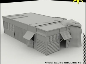 bangunan kumuh 3 Model 3D