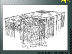 bangunan kumuh 3 Model 3D