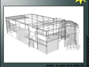 bangunan kumuh 3 Model 3D