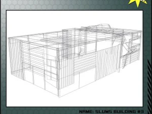 bangunan kumuh 3 Model 3D