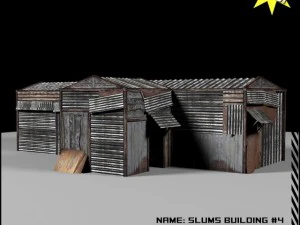 slums building 4 3D Model