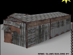 slums building 4 3D Model