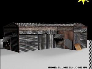 slums building 4 3D Model