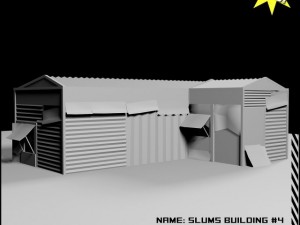slums building 4 3D Model