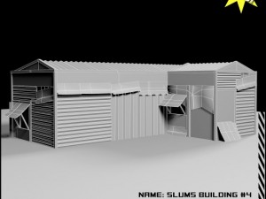 slums building 4 3D Model