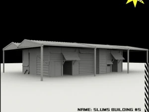 трущобы, дом 5 3D Модель