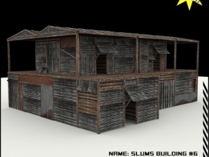 slums building 6 3D 모델