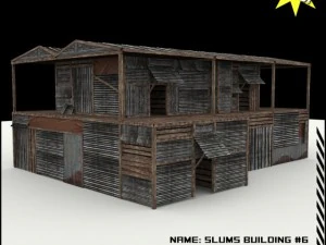 slums building 6 3D Model