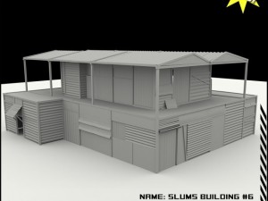 slums building 6 3D 모델