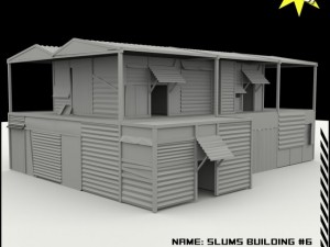 slums building 6 3D 모델