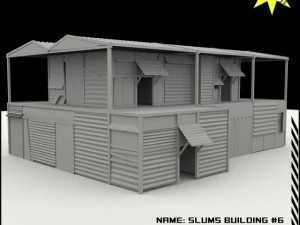 slums building 6 3D Model