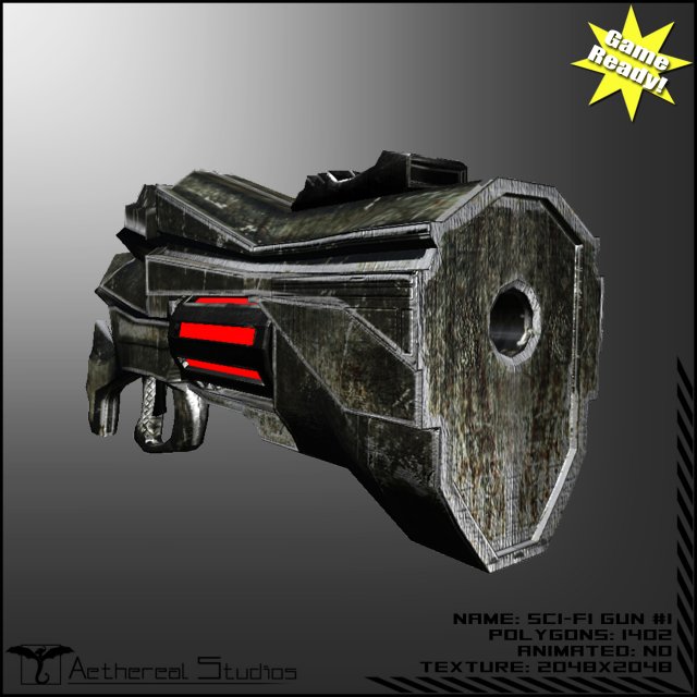 scifi 1 3D Model .c4d .max .obj .3ds .fbx .stl .blend 
