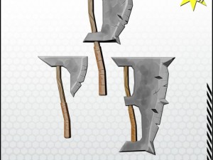 fantasy axe pack Modelo 3D
