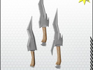 fantasy dagger pack 3D Model
