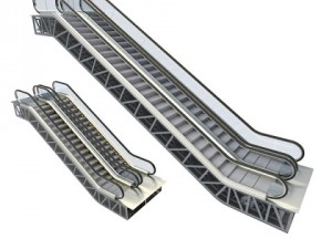 escalator seethru 3Dモデル