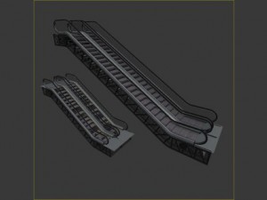 escalator seethru 3Dモデル