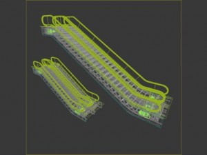 escalator seethru 3Dモデル